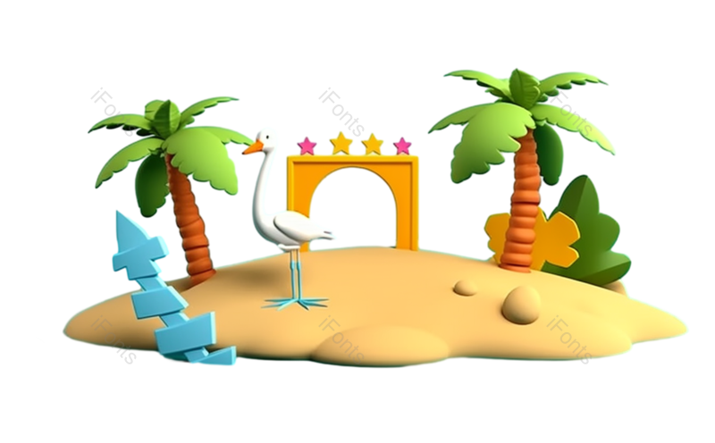 卡通图片,天空元素,户外PNG,插画免抠素材